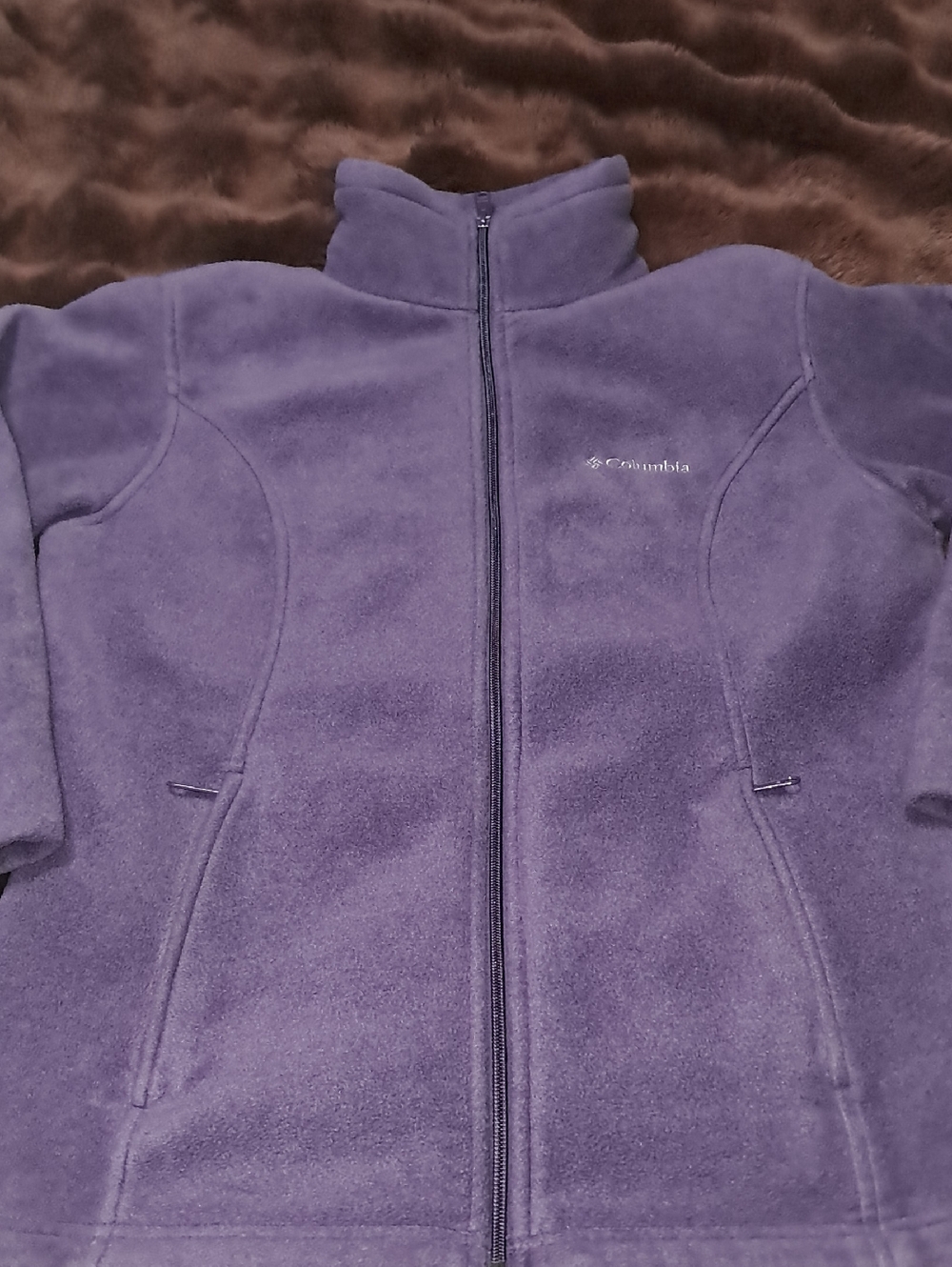 Columbia Purple Full-Zip Fleece Jacket